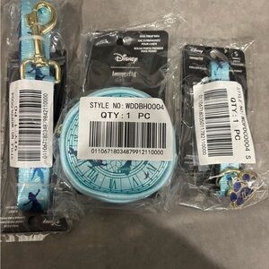 New cute matching loungefly Peter Pan dog leash set with collar and treat bag